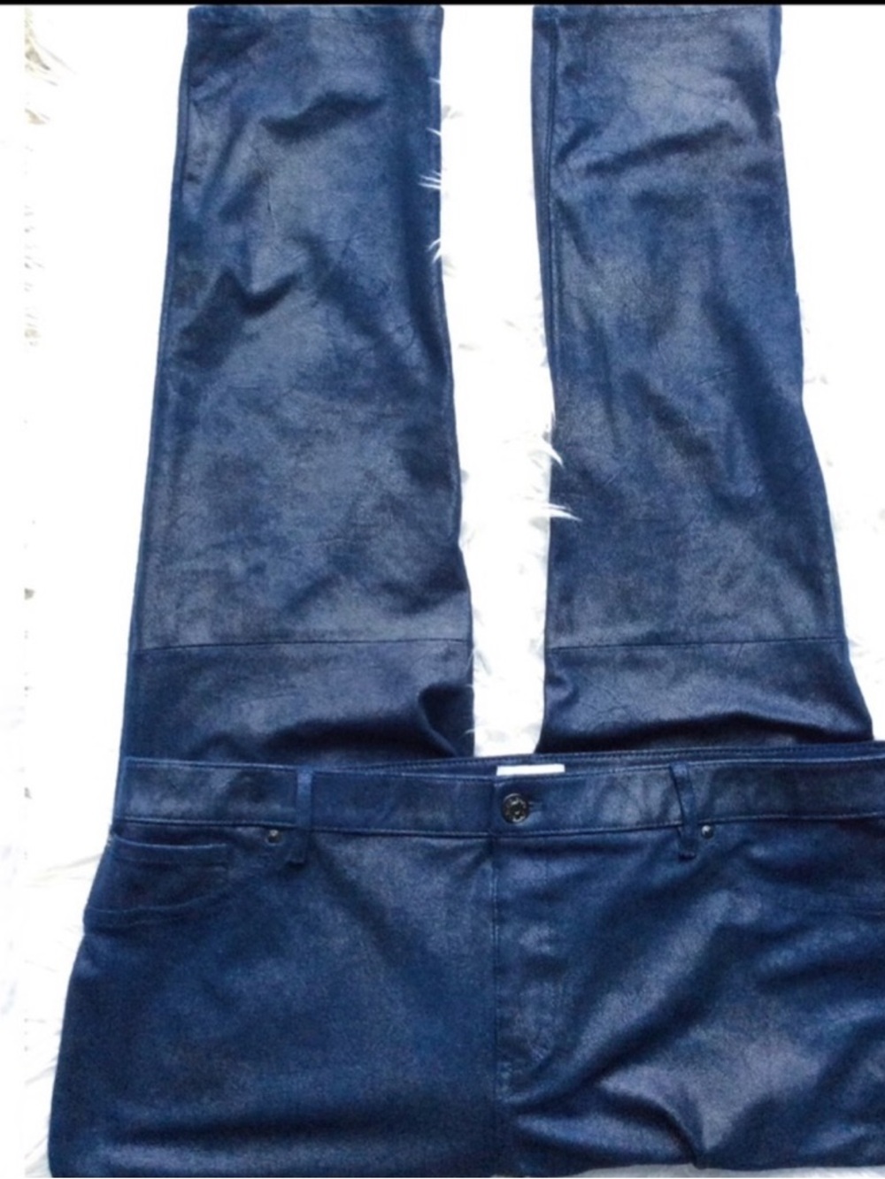 NWOT Chico’s Faux Suede Knit Pants - Picture 3 of 7